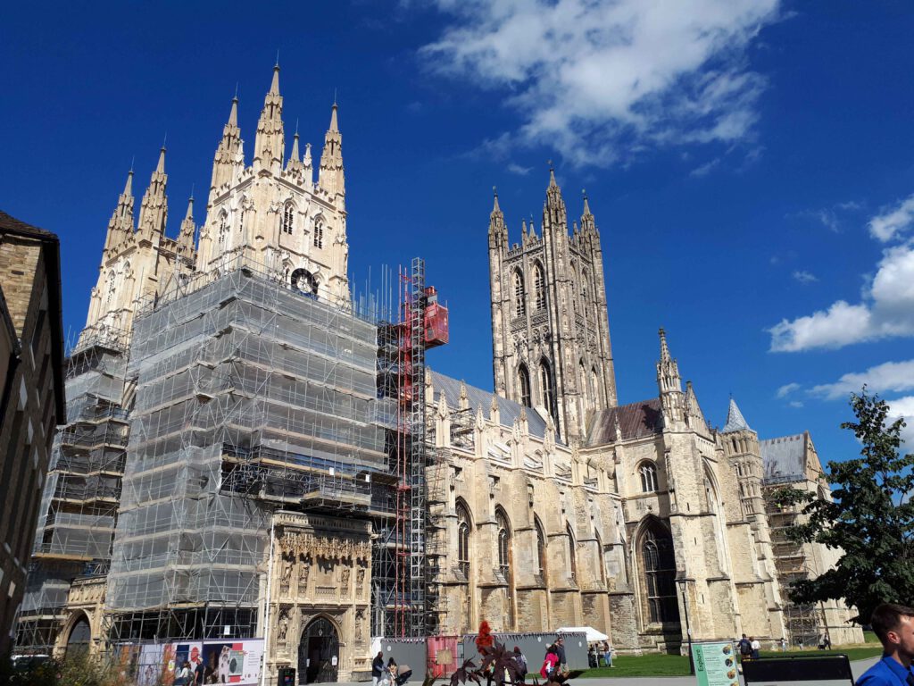 In Canterbury heb ik even de toerist uitgehangen, de kathedraal van Canterbury wilde ik toch even zien.
